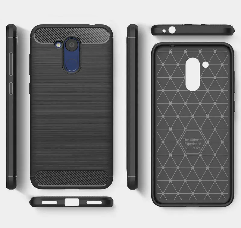 YSW для Huawei Honor 6C Pro Чехол из углеродного волокна Мягкий ТПУ Матовый противоударный