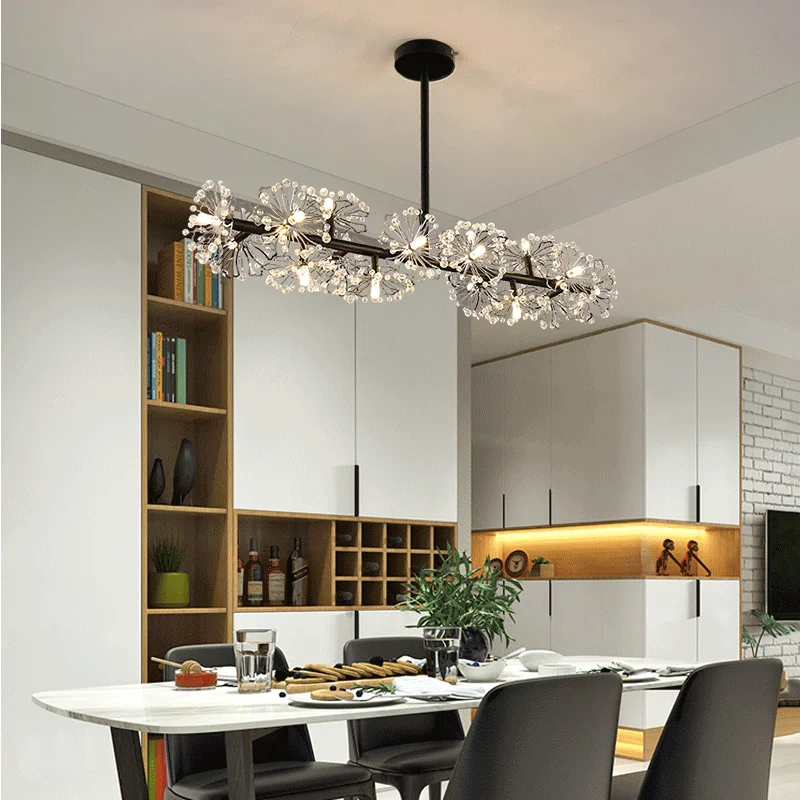 Современная люстра в скандинавском стиле креативная модель кристалла