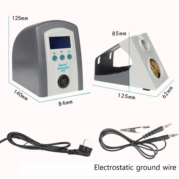 

220V QUICK 3104 Lead - Free Soldering Iron 80W LED Digital Display ESD Soldering Station