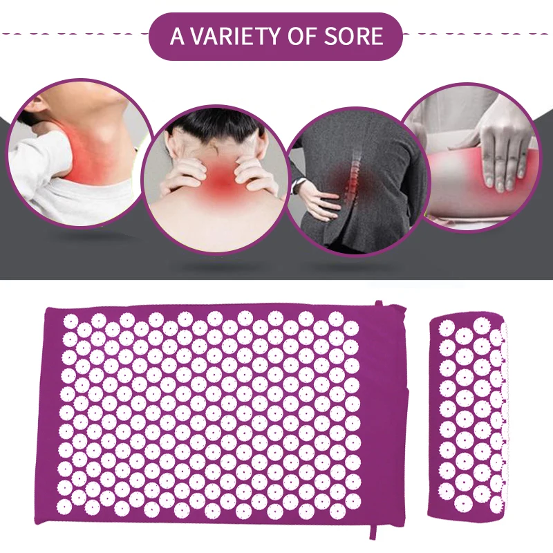 Массажная подушка массажный коврик для йоги фитнеса акупрессура снятия стресса
