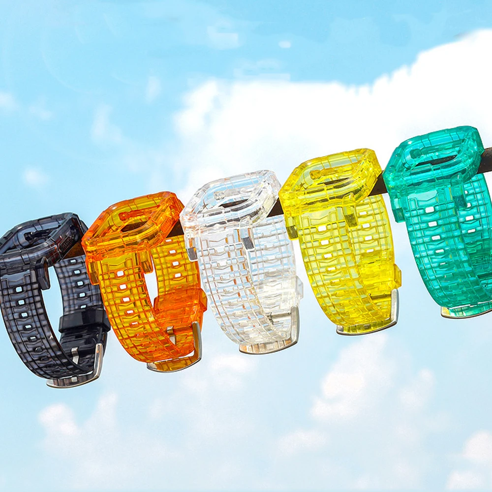 

Case+Strap for Apple Watch Band 42mm 38mm Accessories Soft Silicone Transparent Bracelet band iWatch series 5 4 3 6 se 44mm 40mm