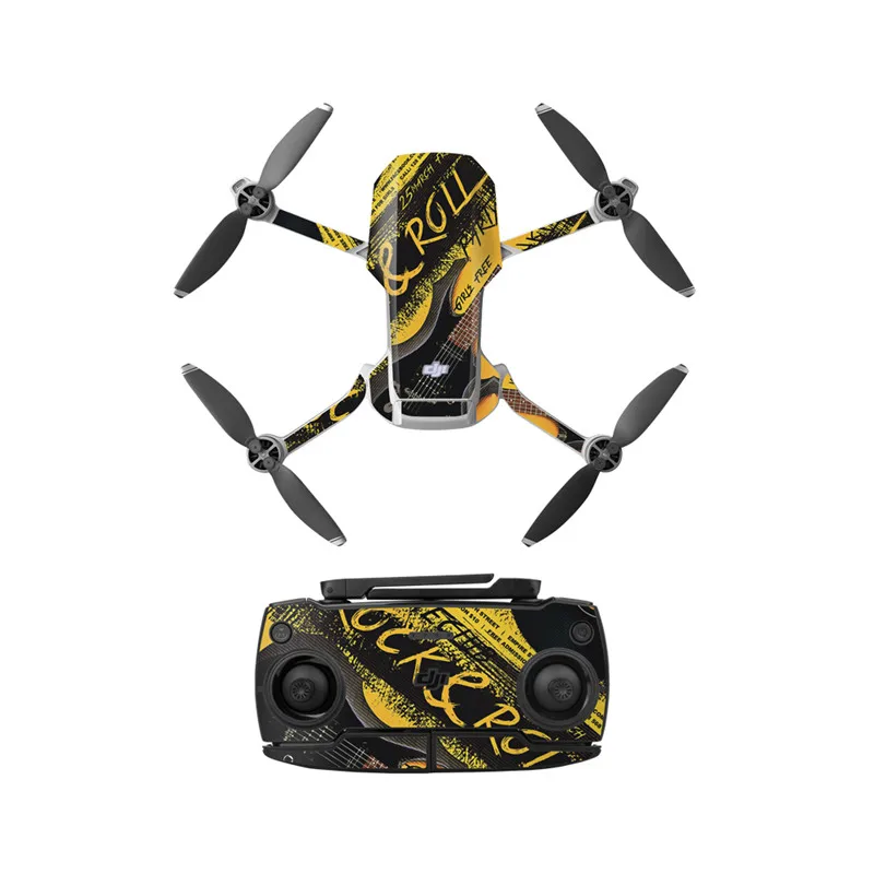 Rock Красочные ПВХ наклейки для DJI Mavic Mini водонепроницаемая кожа для дрона корпус руки протектор для пульта дистанционного управления для Mavic Mini АКСЕССУАРЫ - Цвет: Rock