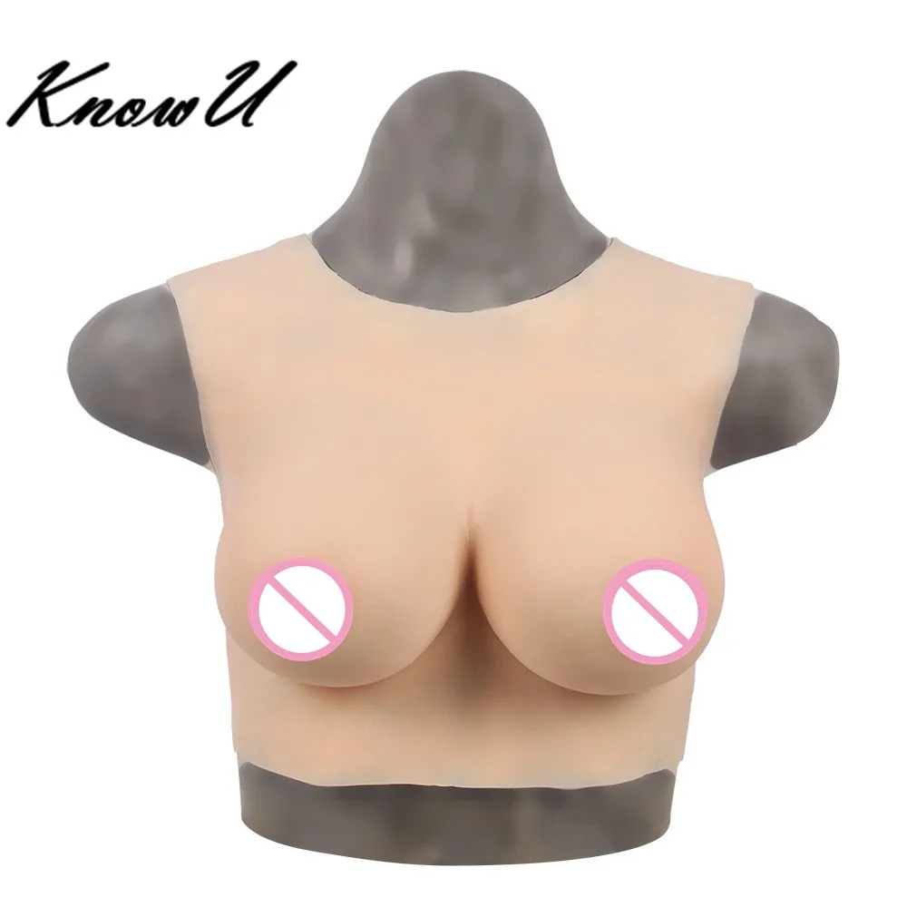 Силиконовая грудь KnowU B формирует эластичные хлопковые заполненные для мужчин с