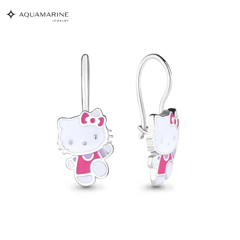 Детские серьги AQUAMARINE без вставок Серебро 925 пробы | Украшения и аксессуары