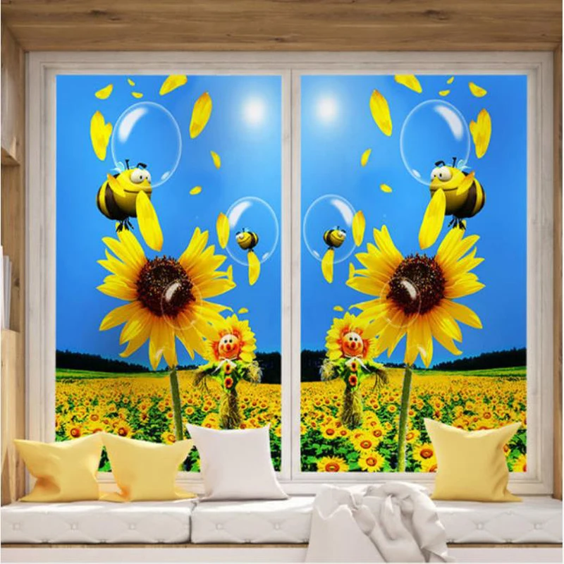 

Window frosted glass sticker light transmission and opaque bathroom shading film toilet anti-light and anti-peep