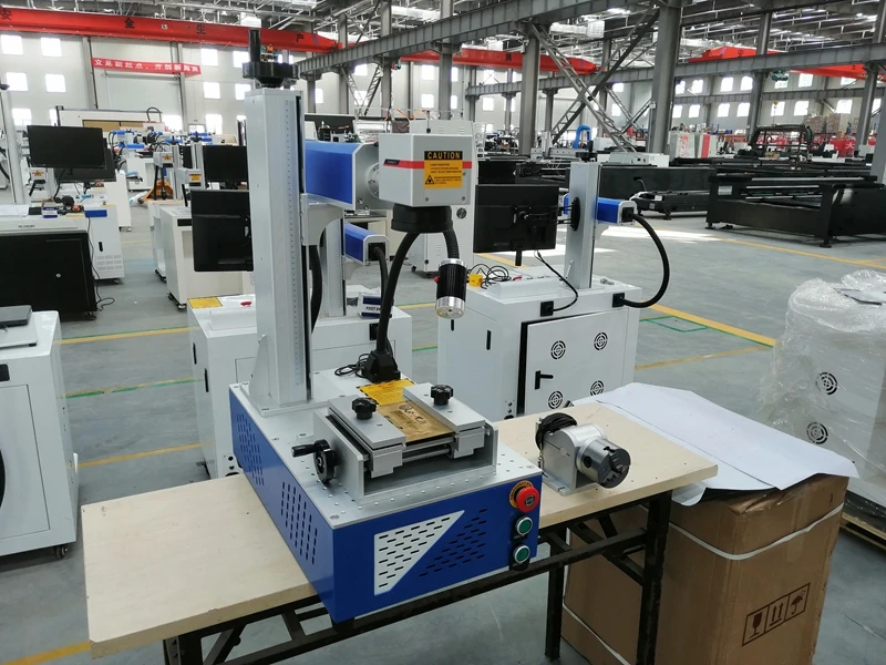 Волоконно-лазерная маркировочная машина белый и черный лазерный гравер для