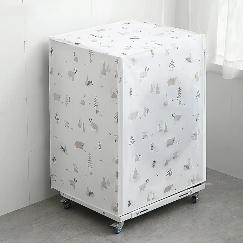 

Bathroom Waterproof Washing Machine Cover Thickened Sunscreen Dust Cover Household Automatic Drum Type Washing Machine Covers