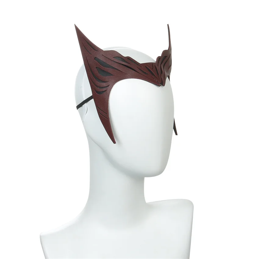 Takerlama Хэллоуин Wanda Scarlet Witch костюм маска кожаная повязка на голову Женская Корона