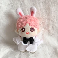 hand made 10cm doll clothes cute groom white suit bow tie set without doll