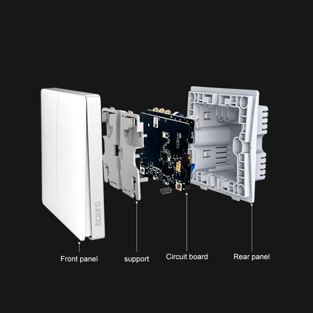 Xiaomi Aqara, умный переключатель, светильник, Wifi, пульт дистанционного управления, беспроводной ключ, настенный, умный переключатель, работает с приложением Mijia Mihome, Aqara, умный переключатель