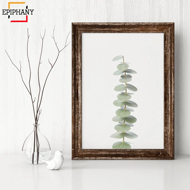 Эвкалипт печать Современная фермерская стена искусство ботанический постер
