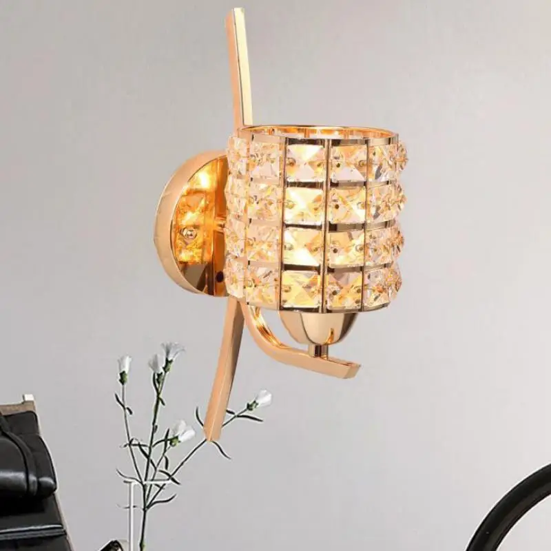 Современный хрустальный настенный светильник роскошный для ванной комнаты