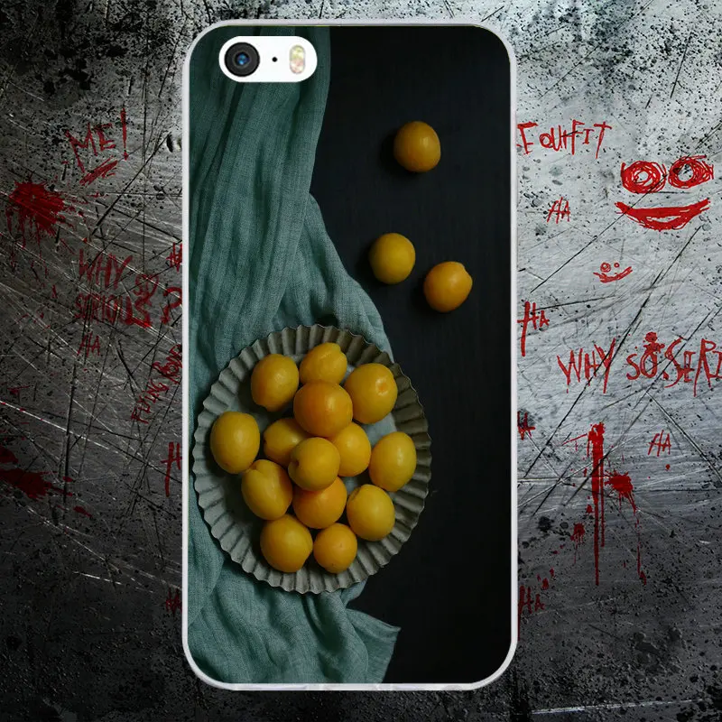 Soft TPU Silicone Mobile Phone Cases for iPhone X 10 7 6 6s 8 Plus 4 4S 5 5S SE 5C Bags Water Fruit Summer Banana Style | Мобильные