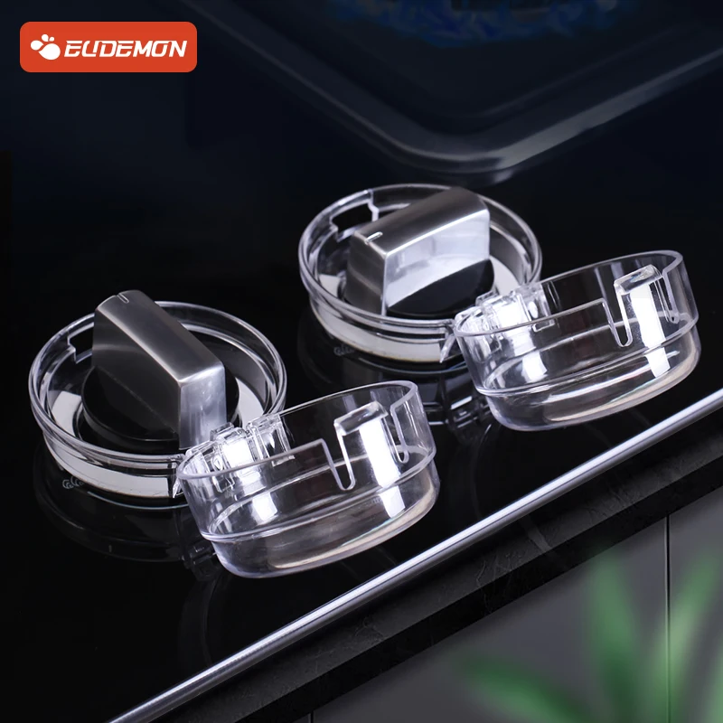 EUDEMON 6pcs Child Protection Home Kitchen Oven Gas Cooker Button Knob Control Switch Protective Cover Protector Security Lock