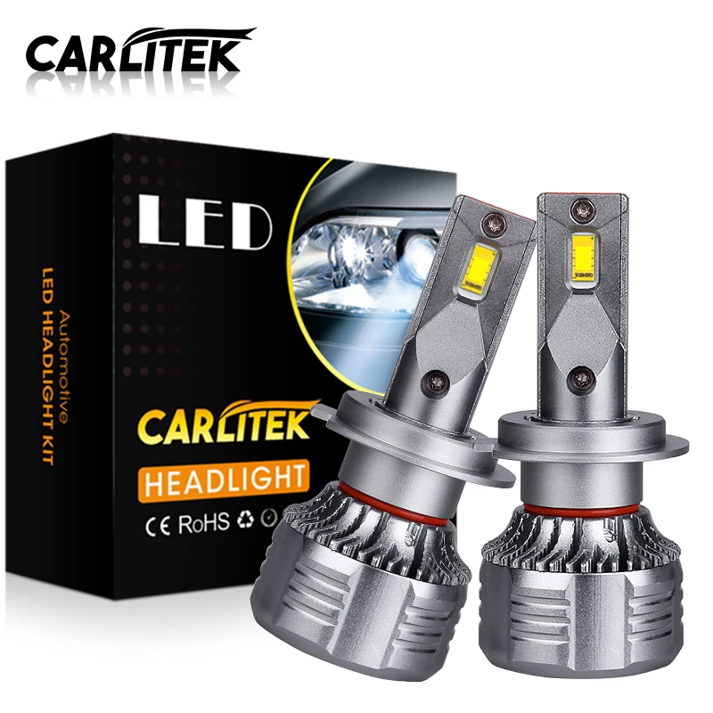 Автомобильные светодиодные лампы Carlitek Canbus h7 H4 H11 HB4 9006 HB3 9005 25000LM Высокая мощность