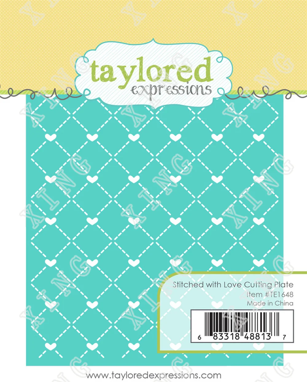 

2022 Valentine's Day Stitched with Love Newest Metal Cutting Dies Scrapbooking Cut Die Paper Craft Knife Mould Blade Punch Molds