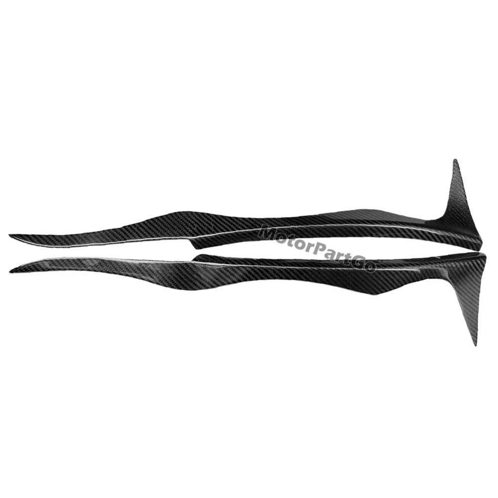 

Real Crabon Fiber Head light Eyelid Eyebrow Cover Trim 1pair for Mitsubishi Galant 1997-2002