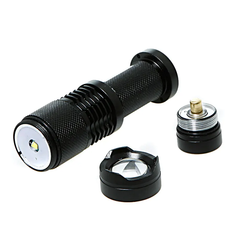 

1Pieces Supper Bright Q5 LED Tactical Flashlight Adjustable Focus Zoomable Portable Outdoor Light Water Resistant Lamp for 14500