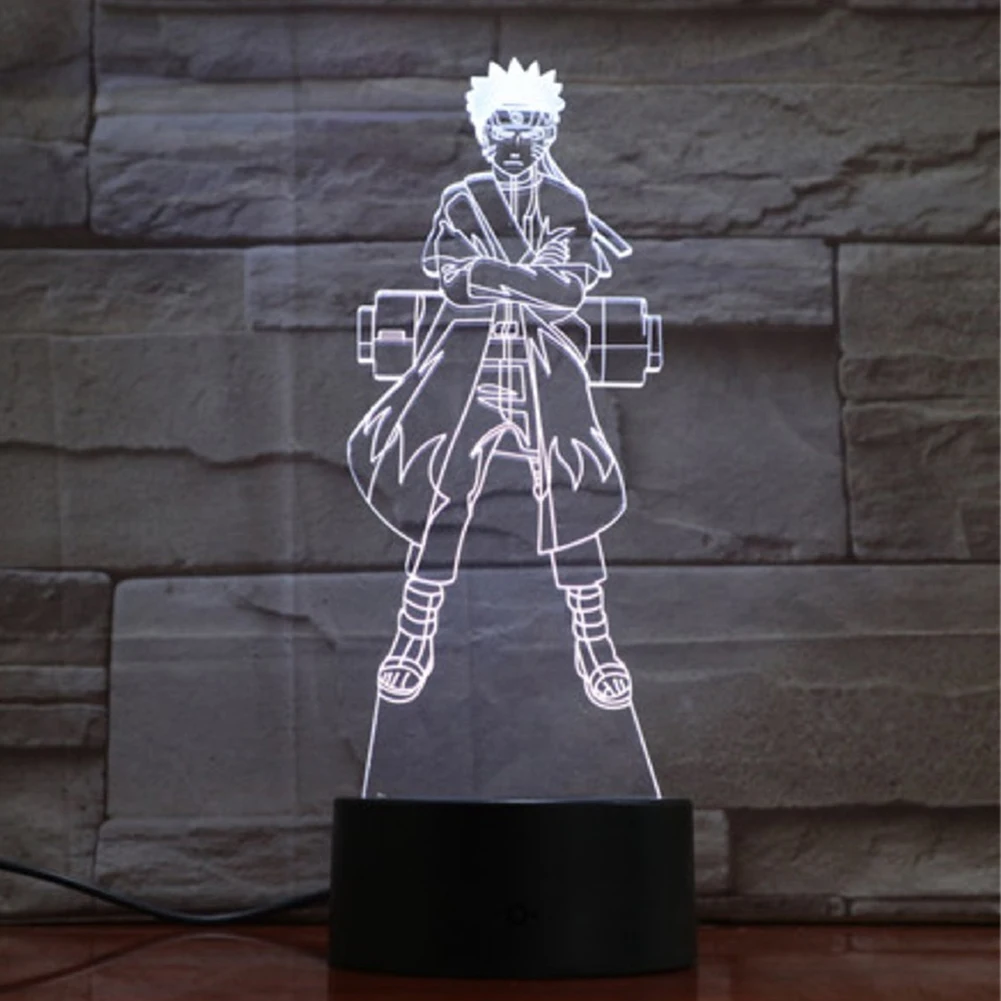 

Классическая светодиодсветодиодный настольная 3d-лампа с аниме, 7 цветов, практичная многофункциональная прочная декоративная ночсветильн...