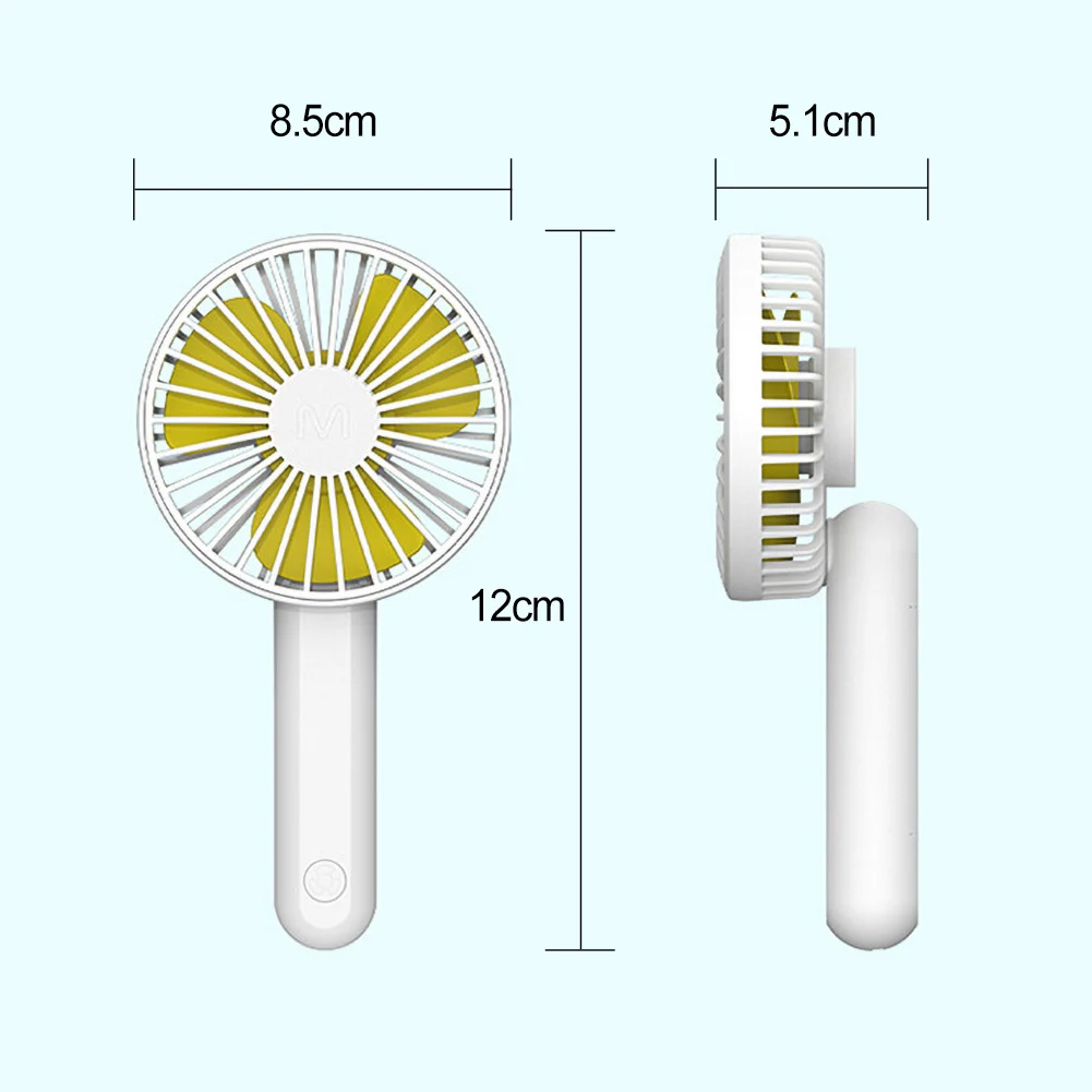 

Mini Handheld Portable Foldable Outdoor USB rechargeable table fan Silent Desktop Cooling Fans