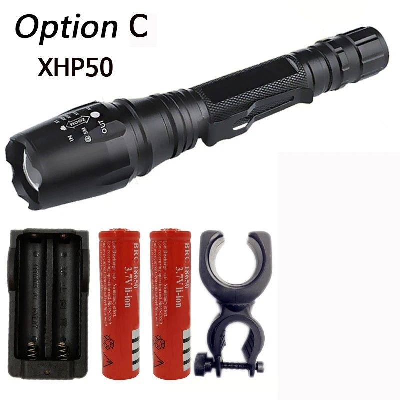 Option C Litwod Z20 XHP50 и XHP 70 масштабируемый светодиодный тактический фонарик для 18650 аккумуляторов алюминиевый самообороны linterna огни - Испускаемый цвет: Option C