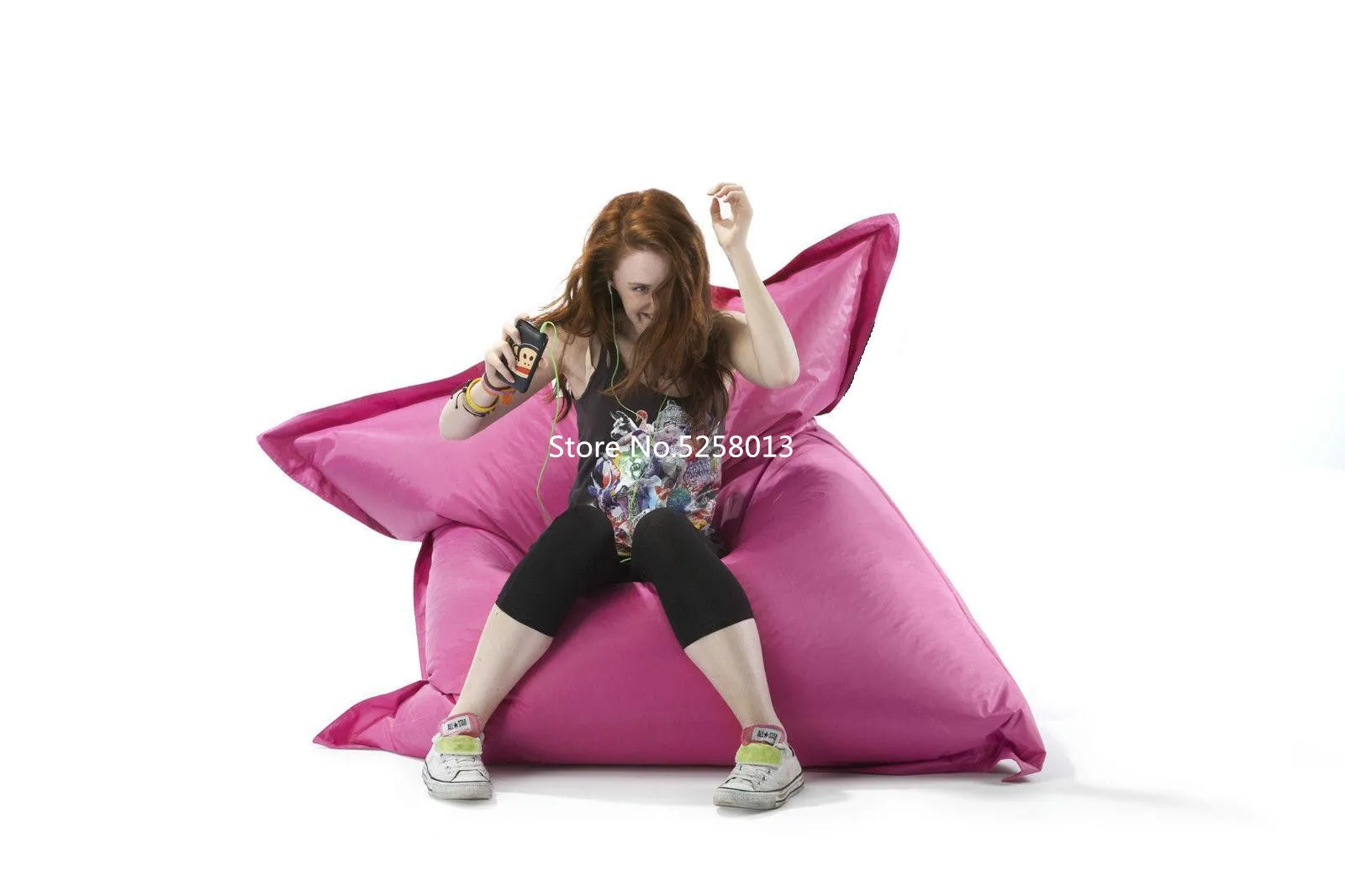 4 футов Jaxx Pillowsak Jr. На открытом воздухе младшей мешок фасоли, дети погремушка диванную подушку-водонепроницаемый, пыленепроницаемый, Цвет водоотталкивающей пропиткой
