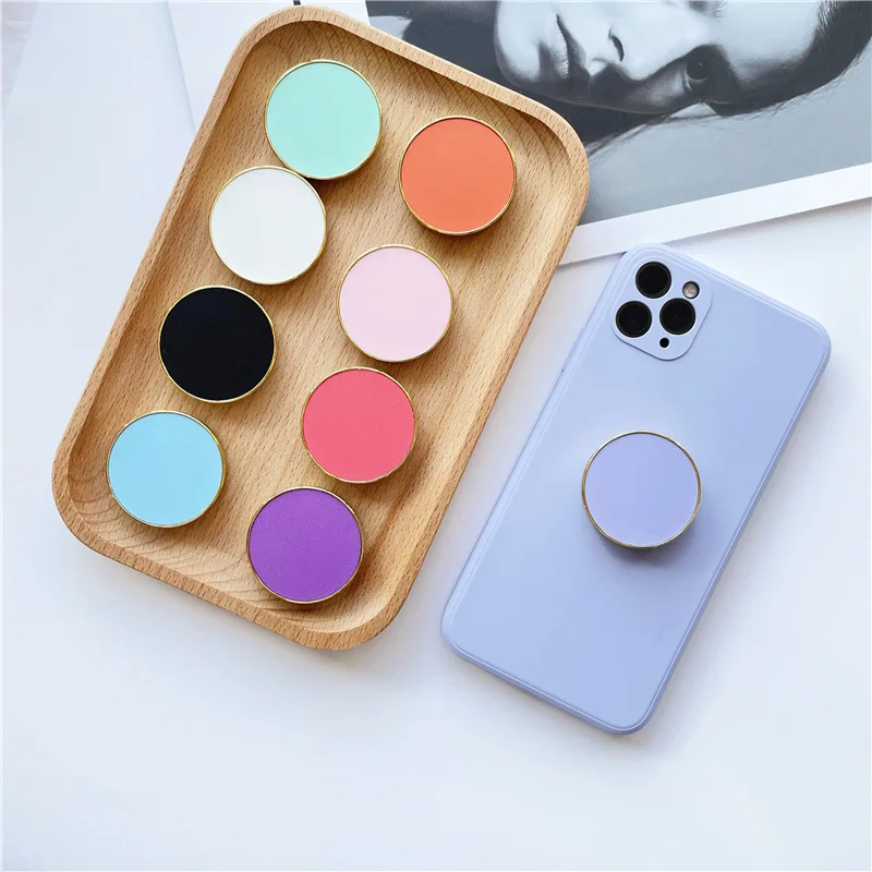 

Metal Round Mobile Phone Adjustable Airbag Bracket Cell Phone Expanding Stand Mini Grip Finger Holder for IPhone Samsung Xiaomi