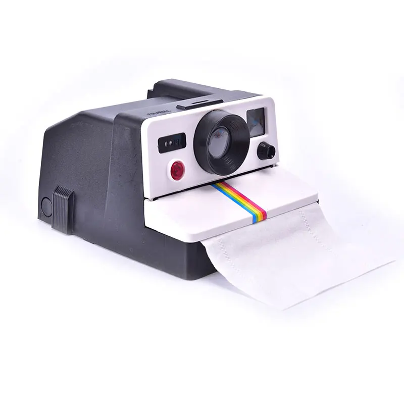 

WC Tissue Box Creative Toilet Roll Camera Paper Holder Box Bathroom Retro Decor Paper Napkins