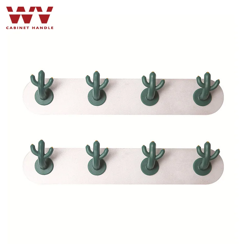 ABS кактус форменные крючки самоклеющиеся стеллажи для одежды держатель ключей