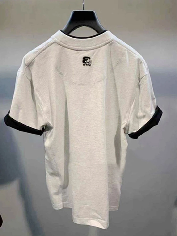 

New Arrival 2021 Summer Women T-Shirt Ladies Luxury Designer Brands 100% Cotton Tees Femmle Letter Printed O-Neck Solid Tops