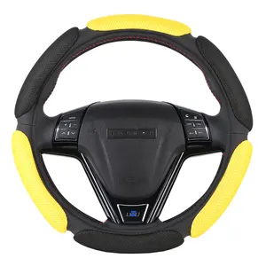 anti slip car steering wheel cover 3d designmesh breathable automobile steering wheel braid protector universal 38cm15 inch free global shipping