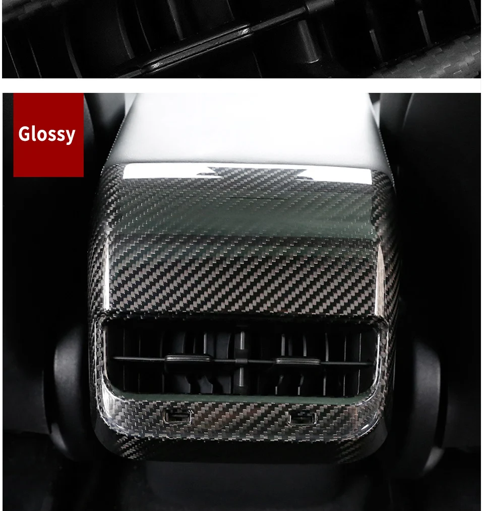 Air outlet panel for Tesla model 3 accessories/car accessories model 3 tesla three tesla model 3 carbon/accessoires