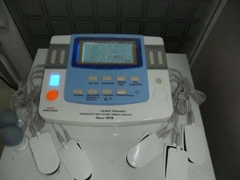 

Free shipping EA-VF29 ultrasound physiotherapy machine with tens acupuncture laser therapy device