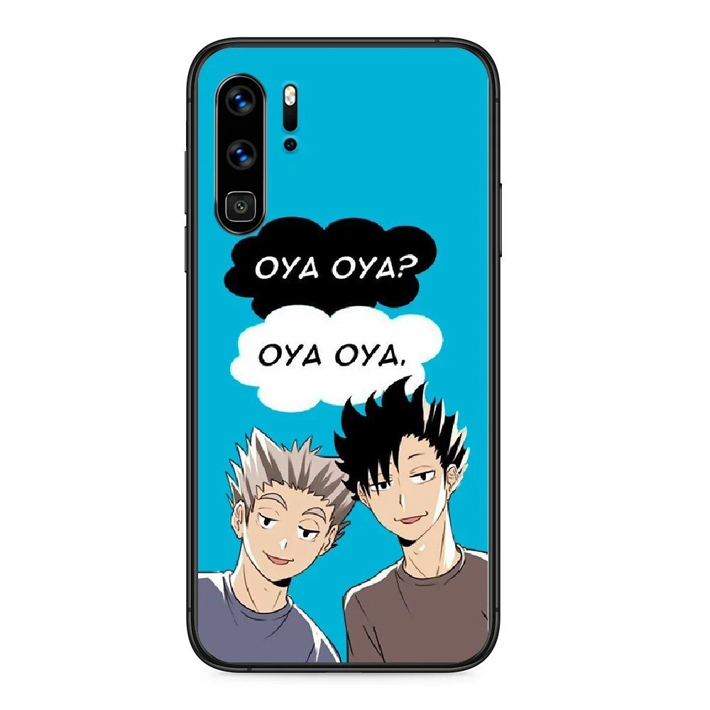 Anime Haikyuu Oya Phone case For Huawei P 9 Smart 10 20 30 40 8 Lite Mini Z 2019 Pro black bumper soft waterproof trend | Мобильные
