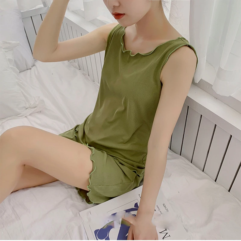 

2021 Women's New Summer Loose Shorts Sleeve Two Piece Set 512030 pants