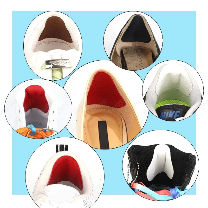 4Pcs/Set Worn Holes Shoe Repair Heel Sticker Accessories for Sneakers Self-adhesive Heel Protector Shoe Inserts Shoe Care Kit