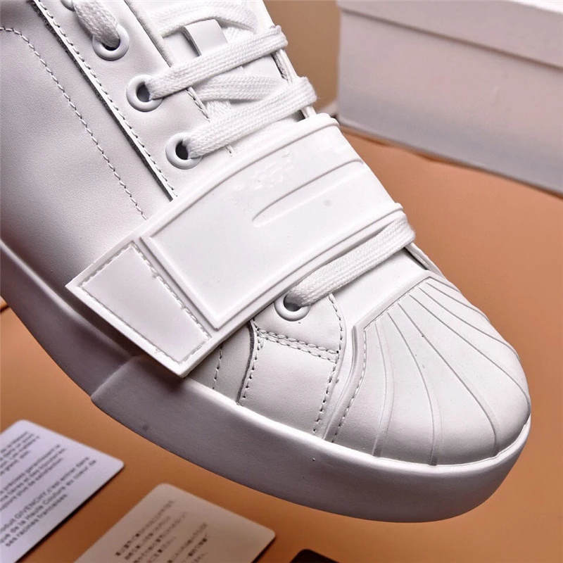 

2021 New Men's Casual Shoes Korean Breathable Non-slip Running Shoes Fashion Sports Shoes White Shoes