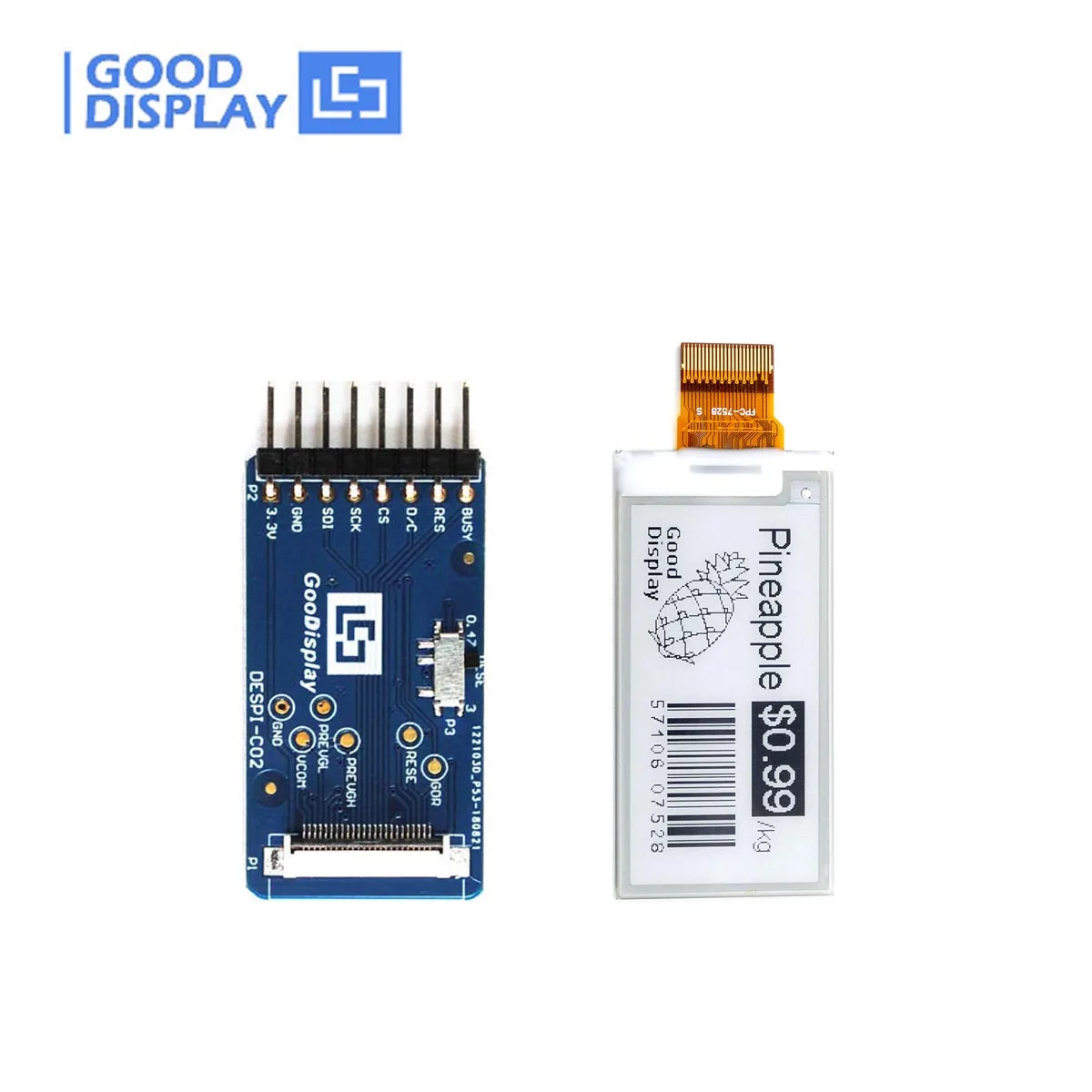 

Raspberry Pi 2.13 Epaper Display Eink Panel With E Ink HAT