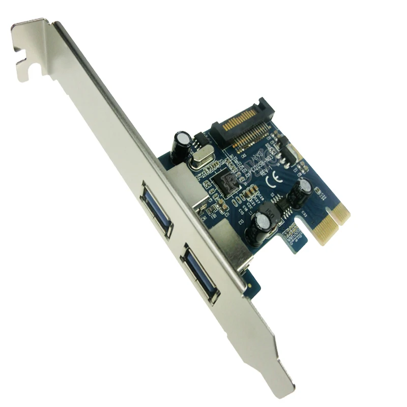 Карта контроллера PCI e с 2 портами USB 3 0 и низкопрофильный кронштейн PCIe адаптер