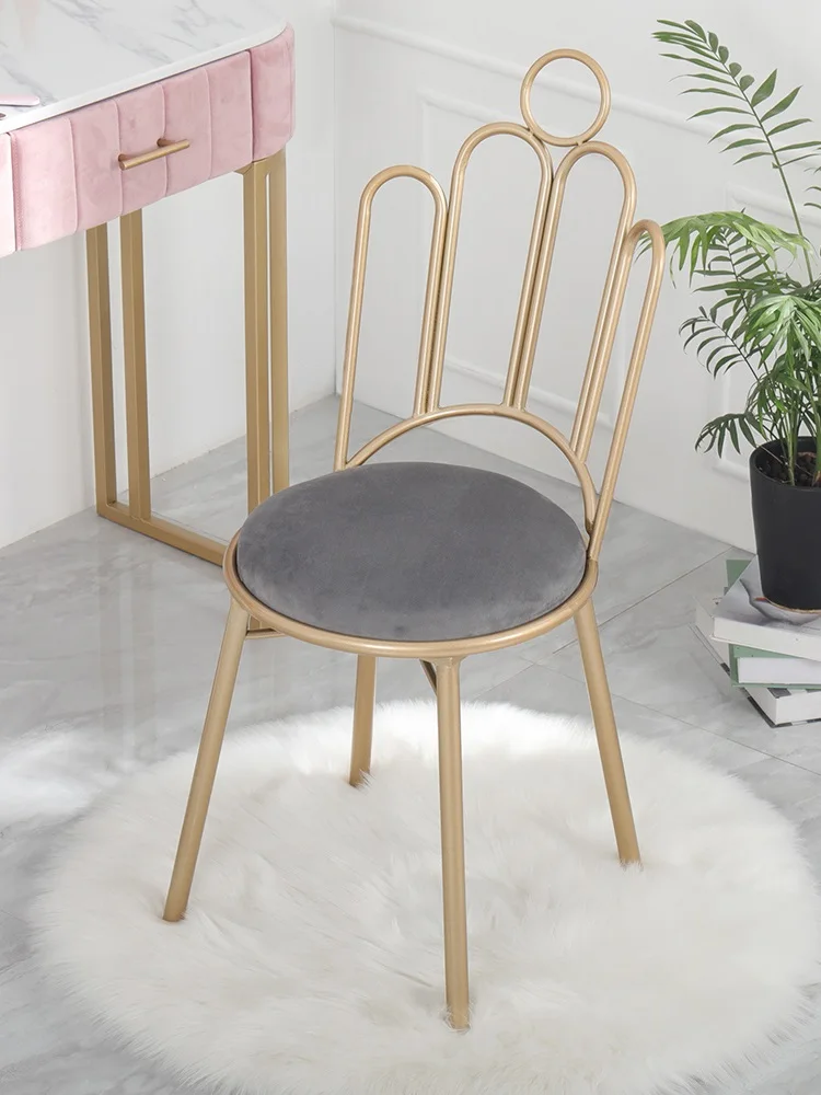 Современные минималистичные обеденные стулья из кованого железа туалетный стул