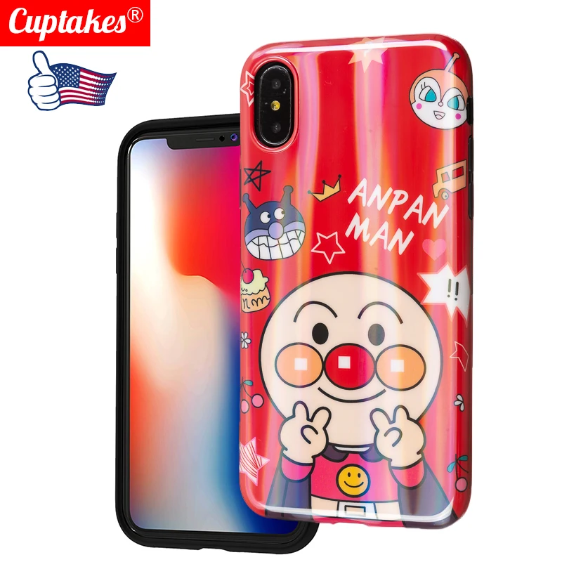 Роскошный брендовый матовый Мягкий силикон imd чехол для iPhone 7 Plus 8 XR X 10 XS Max 6 6S милый