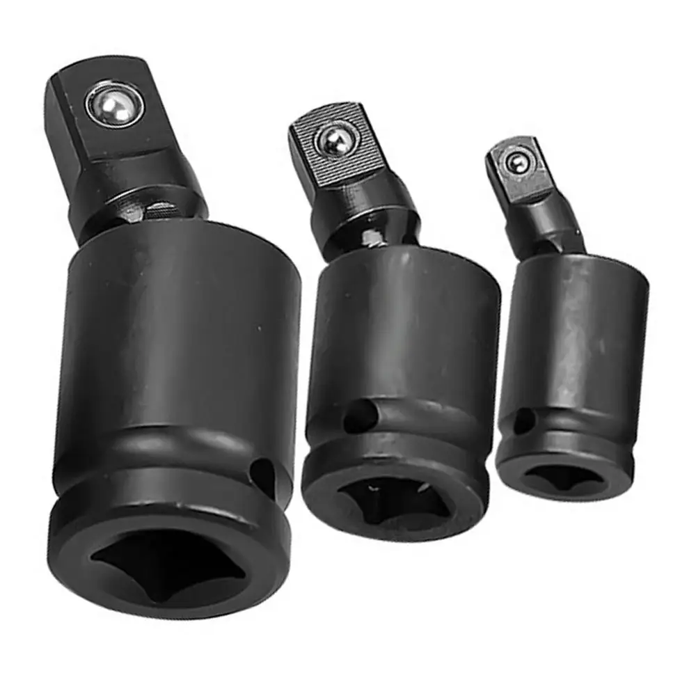 

3pcs UNIVERSAL IMPACT SOCKET JOINT 3/8" 1/2" 1/4"Drive Wobble Swivel Extension Craftsman Socket Wrench Adapter Hand Tools