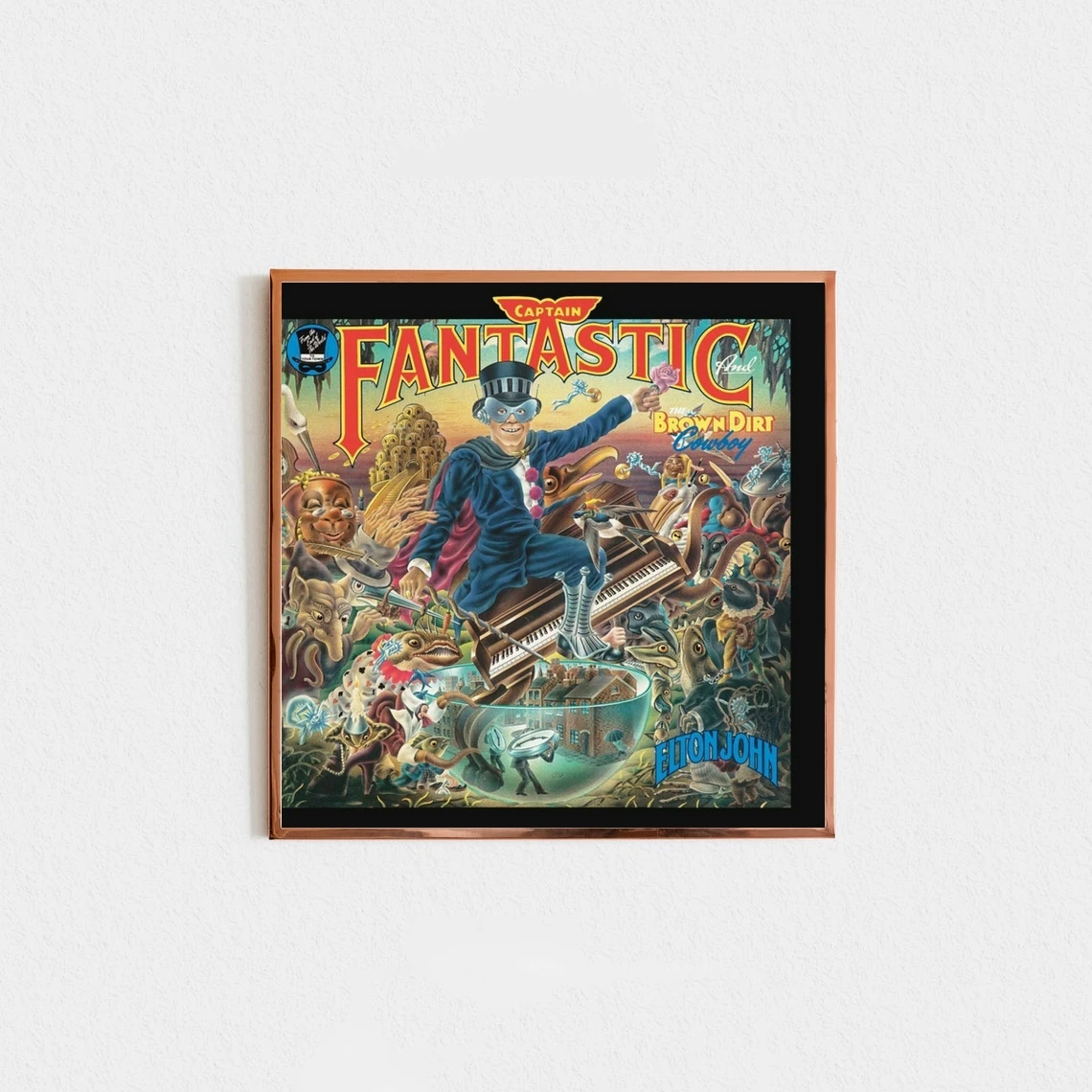 

Elton John - Captain Fantastic And The Brown Dirt Cowboy Music Album Cover Canvas Poster Home Wall Painting Decoration