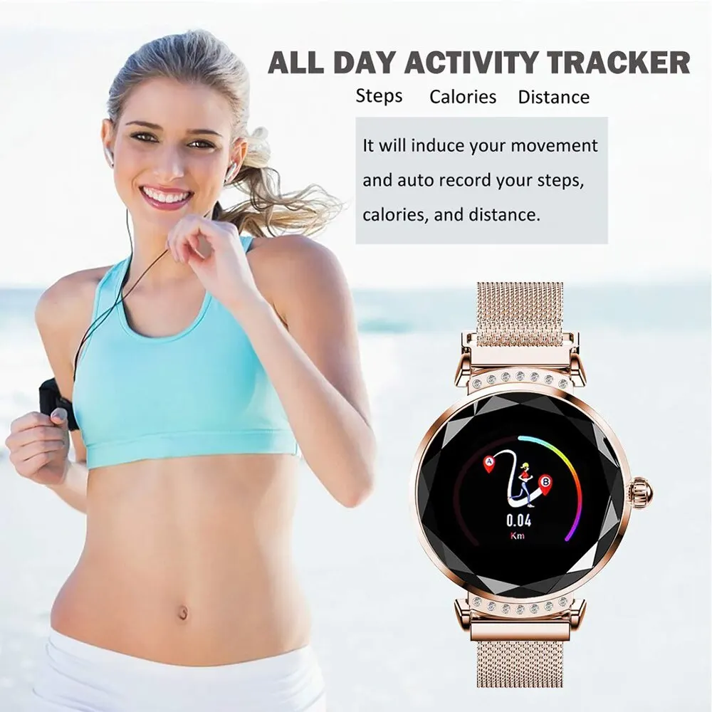 H2 Sport Bluetooth Smart Watch Women Blood Pressure Fitness Tracker Heart Rate Monitor Waterproof Lady Smartwatch ForAndroid IOS |