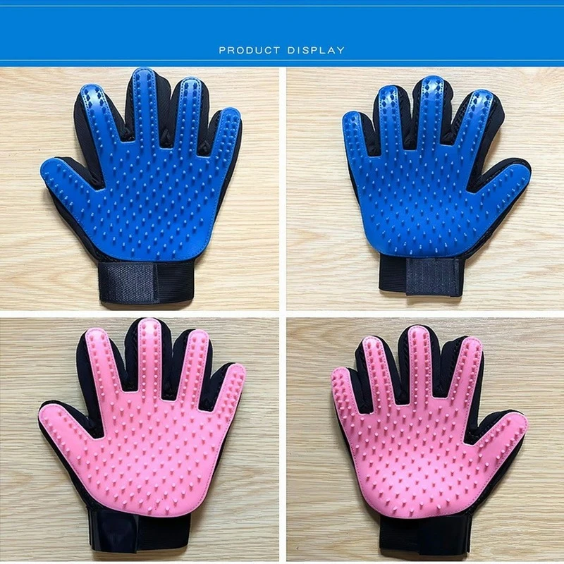 Массажные перчатки для чистки домашних животных купания удаления шерсти у кошек