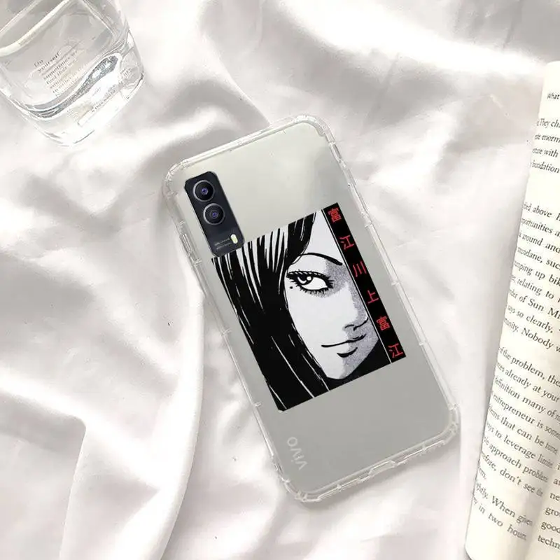 

Junji Ito Japanese Manga Horror Phone Case Transparent for vivo x y s 7 9 1 7 5 6 50 53 66 55 69 67 e plus pro