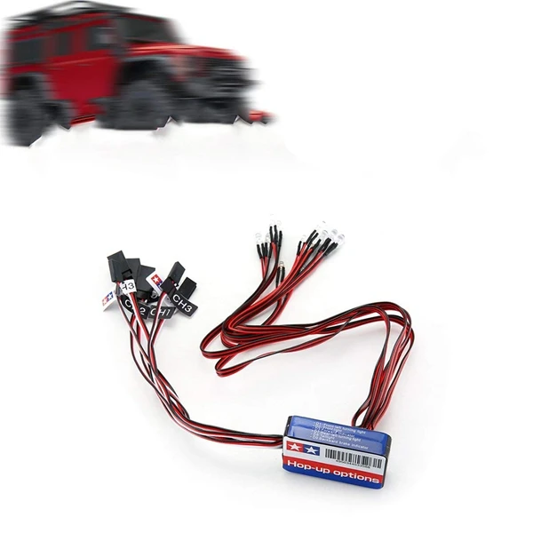 12 Светодиодный светильник ing Kit для рулевого тормоза моделирующий флэш 1/10 RC