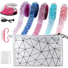 Лента для стразы, со стразами, 5 рулонов