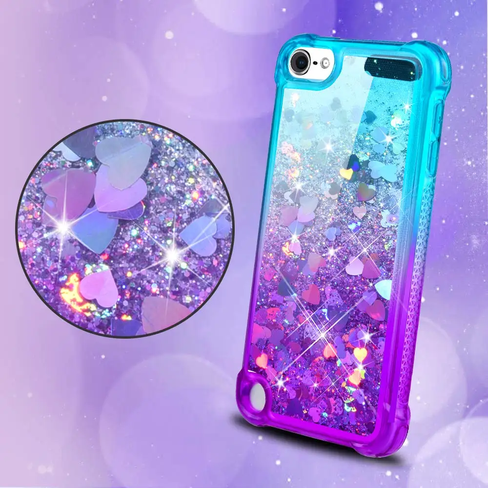Case For iPod Touch 7 2019 6 Cover Gradient Quicksand Bling Sparkle Girl Glitter Soft Silicone for 5 |