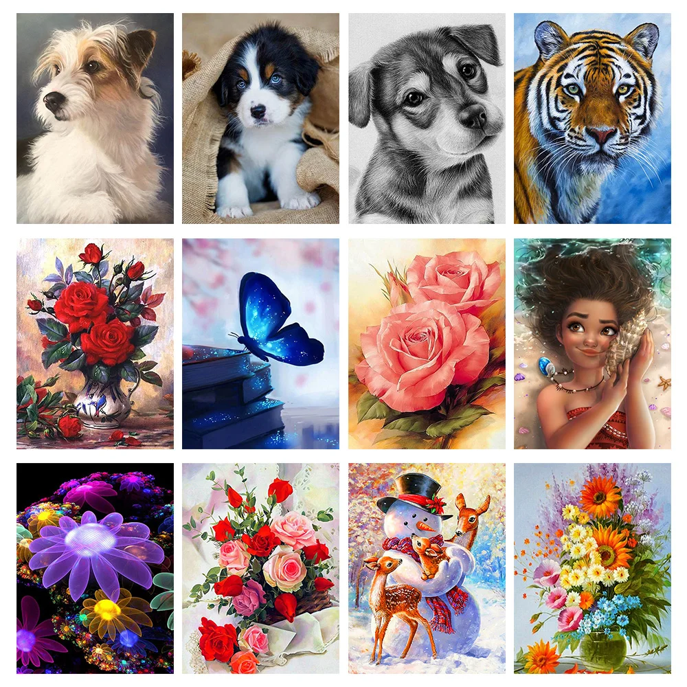 DIY 5D полная Алмазная Живопись Вышивка крестом картина белый тигр Птицы узоры для